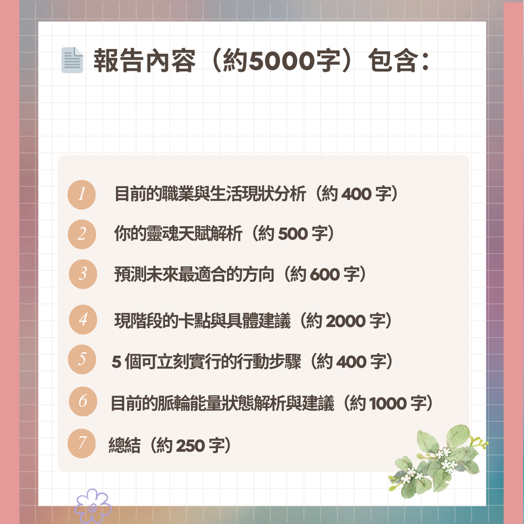 未來職業路向 靈性解讀報告 (已滿)（限量開放）